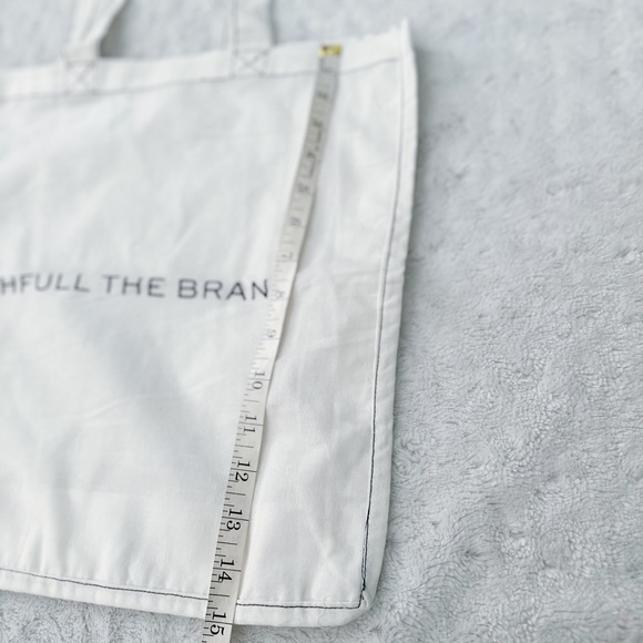 NWOT- FAITHFUL THE BRAND Spell Out Linen Tote Bag || SMALL FLAW - Picture 6 of 6